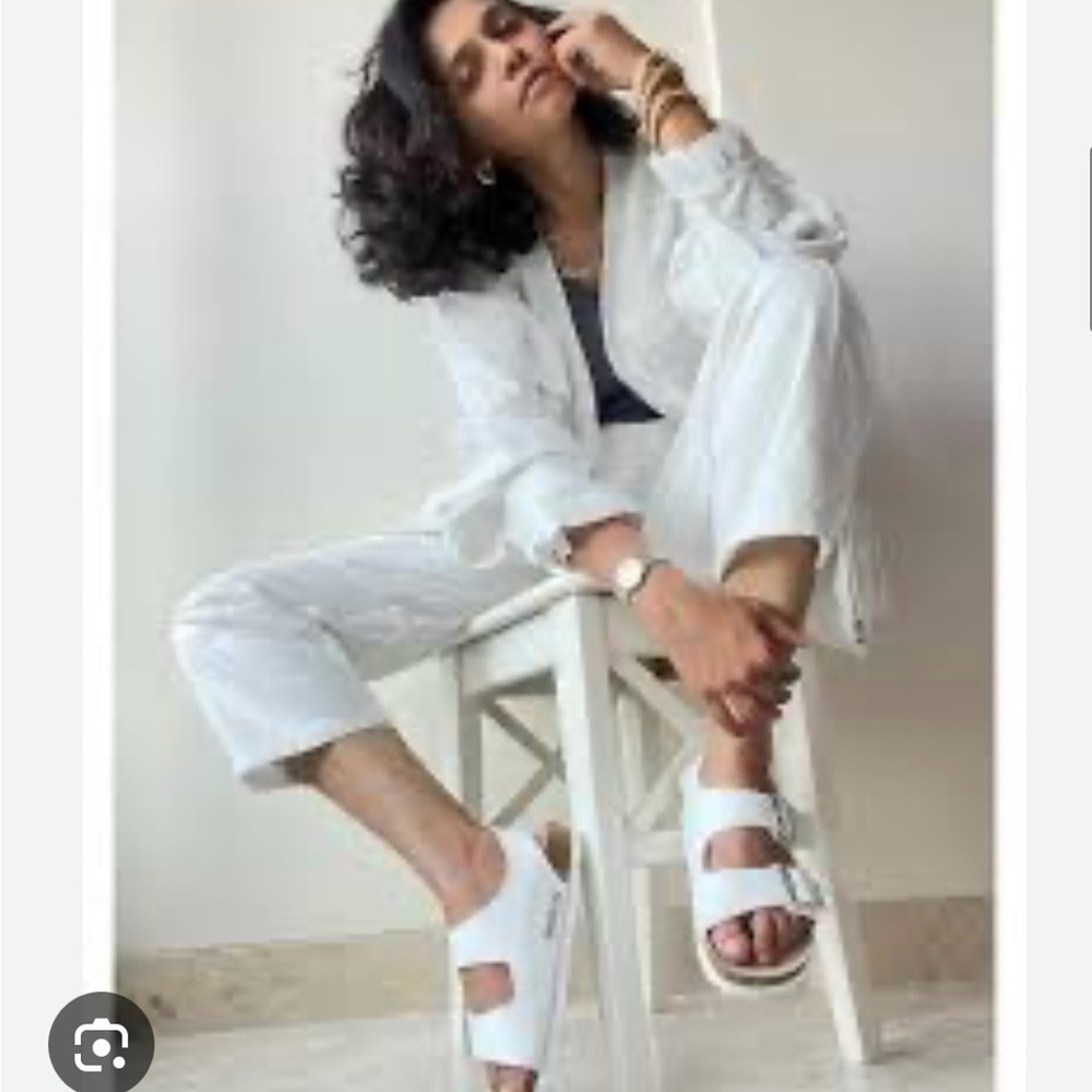 Birkenstock Milano white strap sandals